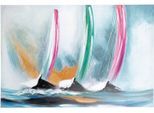 Leinwandbild GILDE "Bild rechteckig Segeltörn", farbe bild(er): blau, B:90cm H:60cm T:3,5cm, Poly-Leinwand, Bilder, Leinwandbild