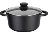 Kochtopf GSW "SilcoGuss noir", schwarz, H:12cm Ø:24cm, Töpfe, Kochtopf, Induktion