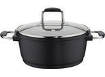 Kochtopf GSW "Scala", schwarz, H:11cm Ø:24cm, Töpfe, Kochtopf, Induktion