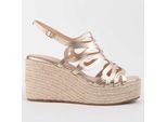 Montevita Sandalen Met Een Sleehak Salia2 Goud