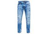 Jeans Hose "NISHO" Straight-Fit Biker Cotton-Stretch