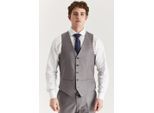 Heren grijs getailleerde gilet, slim formeel vest