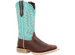 Durango Lady Rebel Pro Leder Damen Stiefel in Bay Brown/Arctic Blue