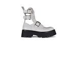 Alexander McQueen Rave Buckle Stiefeletten Weiß