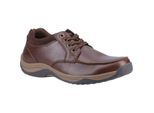 Hush Puppies Derek Leren Herenschoenen met Veters in Koffiekleur