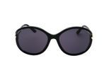 Tom Ford Dark Smoke Lens Glanzende Zwarte Zonnebril