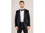 Heren Zwarte 3-Piece Fluwelen Trouw Tuxedo Formele Costume