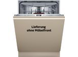 NEFF vollintegrierbarer Geschirrspüler "S255EVX04E", Energieeffizienz: B, silber (weiß, neutral), B:59,8cm H:86,5cm T:55cm, Geschirrspüler, Automatische Türöffnung für Effizienz, flexible Körbe & Schubladen, vollintegrierbarer Geschirrspüler