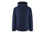 Ice Iceberg effen marineblauwe jas met capuchon