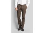 Bugatti Herren Chino-broek met een licht gebruikte look