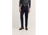 Bugatti Herren Pantalon met vouw en fijne structuur