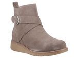 Hush Puppies Lyra Damen Wildleder Winter Stiefeletten in Taupe