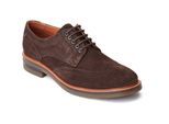 Base London Hatfield Lederen Herenschoenen In Verbrand Bruin Met Brogue-Details