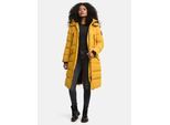 Marikoo dames winterjas – Schneesternchen, lang met capuchon & imitatiebontkraag