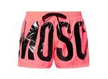 Moschino Heren Logo Polyester Zwemshorts (Felroze)