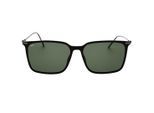 Hugo Boss groene lens dunne benen zwarte zonnebril