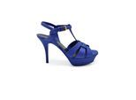 Saint Laurent Tribute Sandalen Blau