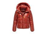Marikoo dames gewatteerde winterjas Skyraa met capuchon & glanzend design