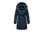 Marikoo dames gewatteerde mantel Virenaa met layer-look & fleecevoering