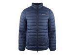 Aquascutum Heren Logo Gevoerde Jas (Navy Blauw)