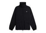 Fred Perry Heren Jas met Opgenaaide Zakken (Zwart)