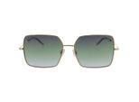 Hugo Boss Rose Gold Metalen Montuur Grijs Groene Glazen Zonnebril