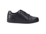 Hush Puppies Heren Madden Leren Sneakers (Zwart)