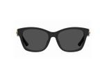Moschino Unisex Volwassenen Zonnebril met Gespdetails (Zwart)