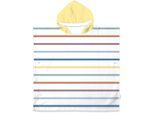 Badeponcho TOM TAILOR HOME "Poncho KIDS" Gr. 60, bunt, 60/120, Frottier, Hausmäntel, Badeponcho