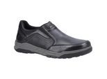 Hush Puppies Leren herenschoenen Fletcher (Zwart)