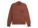 Fred Perry Bomberjack met volledige rits voor heren (Whisky)