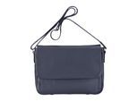 Echte leren marineblauwe laptoptas, reistas, messengertas - Camden
