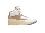 Nike Heren Air Jordan 2 Retro Leren Trainers (Wit/Tan)