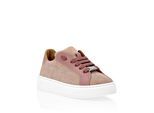 Suede Lo-Top Sneakers Monogram Strass