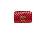 Rode Leren Love One Mini Schoudertas