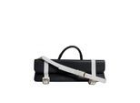Blauwe Witte Kalfsleer Crossbody Schoudertas