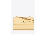 Wittchen Dames Messenger Bag van natuurlijk leer met stiksel geel natuurlijk