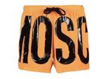 Moschino Heren Polyester Zwemshort met Logo (Licht Oranje)
