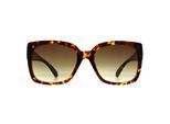 Calvin Klein CK22549S 240 glanzende zonnebril havana bruin met kleurverloop