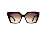 Tom Ford Winona FT1030 01Z glanzend zwart paars bruin gradiÃ«nt zonnebril