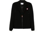 Casablanca Zip-up Sportieve Zwarte Jassen