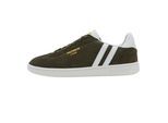 Patrick Mens Lyon Suède Cupsole Sneakers (Olijf/Wit)