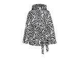 Faina Gewatteerd jack met zebraprint Dames Witte zebra