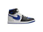 Nike Dames/Dames Air Jordan 1 Leren Trainers (Wit/zwart/blauw)