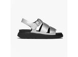 Fitflop Gen-ff Tumbled Damen Sandalen mit Knöchelriemen Silber
