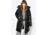 Wittchen Dames Oversized Gewatteerde Jas Zwart Nylon