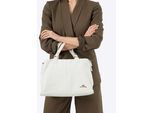 Wittchen Dames shopper van leer, twee compartimenten, wit