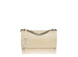 Luisa Vannini Beige Rundleer Tas