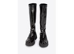 Wittchen Damen-Mokassin-Stiefel aus Lackleder in Schwarz
