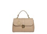 Roberta M Beige Rundleer Tas